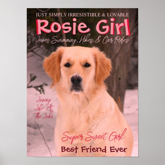 Pet-Foto individuell anpassen Poster (Vorne)