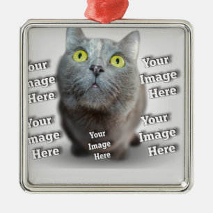 PET-Foto ✨ Individuell und Liebvoll Ornament Aus Metall