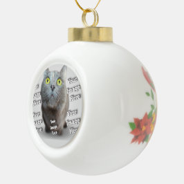 PET-Foto ✨ Keramik Kugel-Ornament