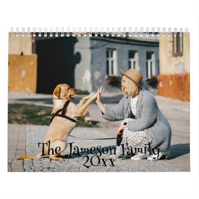 Pet Foto Template DIY Holiday Icons Family Kalender (Titelbild)