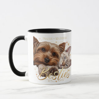 Pet Friends Dog Dad Cat Mom Tasse