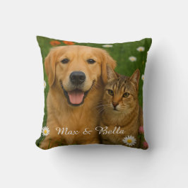 Pet Friends Hund Vater Katze Mama Blumengeschenke Kissen