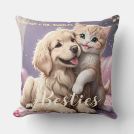 Pet Friends Hund Vater Katze Mama Geschenk BESTE F Kissen
