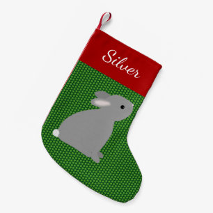 Pet Gray Rabbit Kleiner Weihnachtsstrumpf