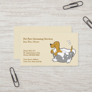 Pet Groomer Business Card Visitenkarte