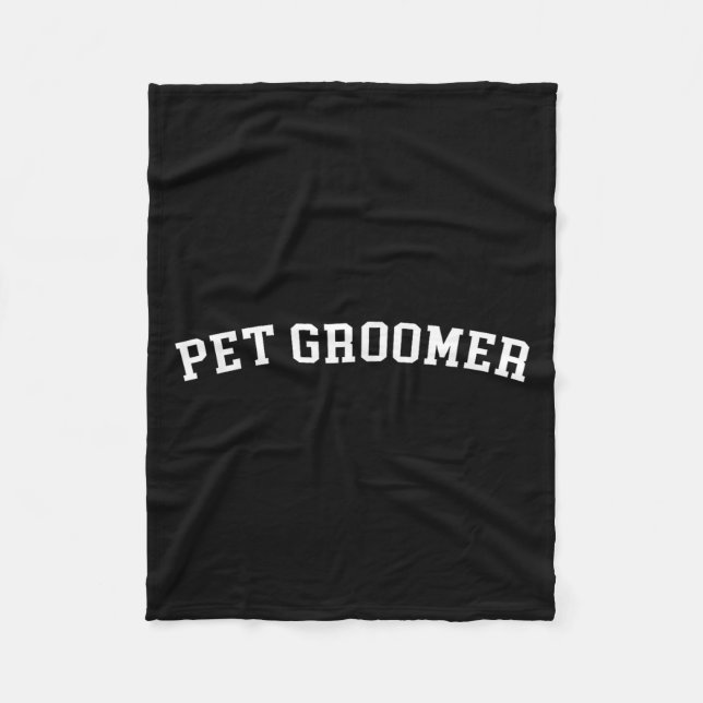 Pet Groomer Fleecedecke (Vorderseite)