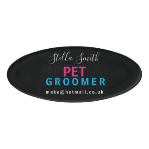 PET Groomer, Hundeschwalzer, Designer-Künstler Namenschild