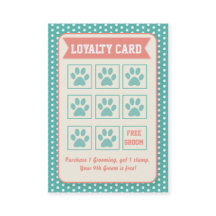 Pet Groomer Loyalty Card - Personalizable