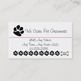Pet Groomer oder Shop Customer Loyalty Punch Card Treuekarte