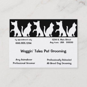 Pet Grooming Business und Terminkarte