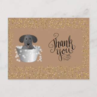 Pet Grooming Business Vielen Dank Postcard Postkarte