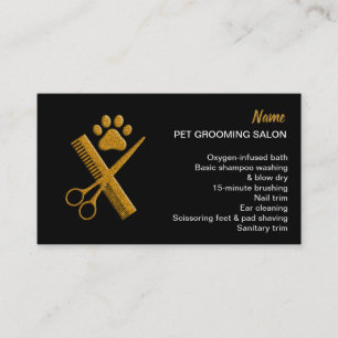 Pet Grooming Salon Business Card Visitenkarte