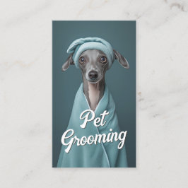 Pet Grooming Salon Care Boutique Italienischer Win Visitenkarte