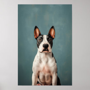 Pet Grooming Salon Staffordshire Terrier Portrait Poster