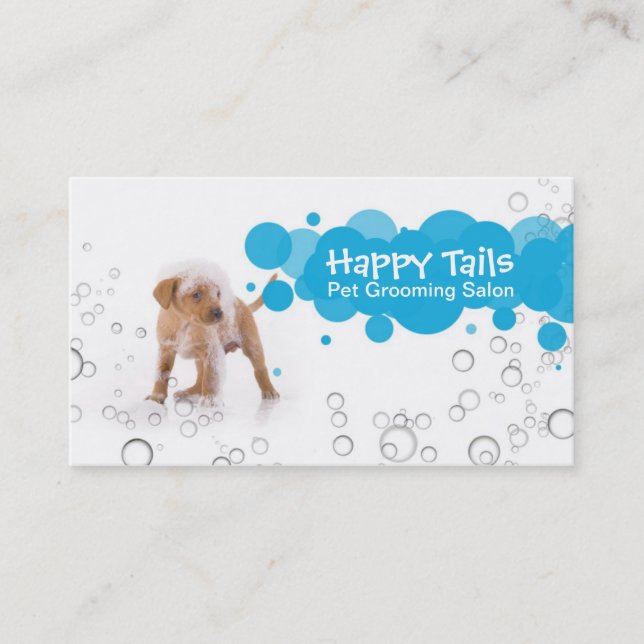 Pet Grooming Wohnzimmer Business card Visitenkarte (Vorderseite)