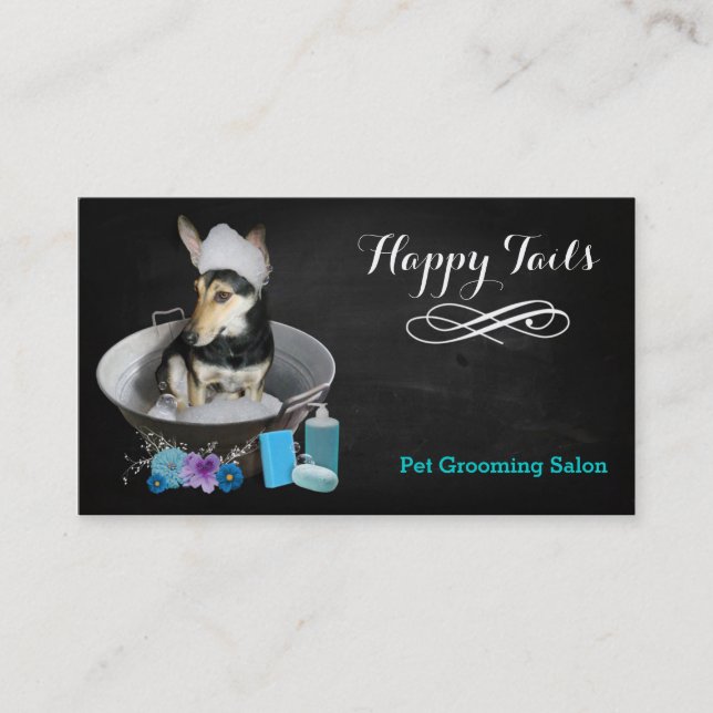 Pet Grooming Wohnzimmer Visitenkarte (Vorderseite)