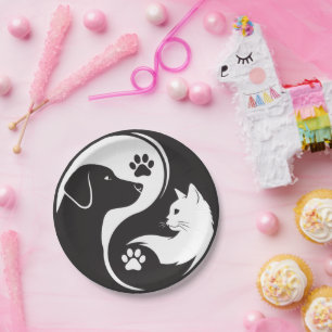Pet Harmony Yin Yang Pappteller - Hund & Katze The
