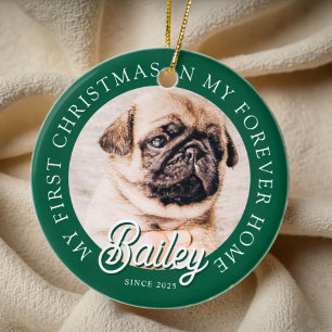 Pet ist mein erstes Weihnachten in ewig Zuhause Mo Keramik Ornament