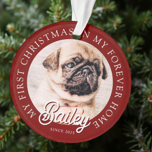Pet ist mein erstes Weihnachten in ewig Zuhause Mo Ornament