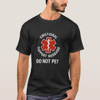 Pet keine emotionale Unterstützung Husband Funny L T-Shirt