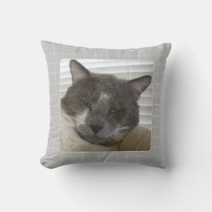 PET LIEBE Pet Foto Kissen / Grau