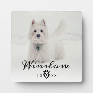 Pet Loss Beileid Keepake Dog Pet Memorial Fotoplatte