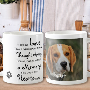 Pet Loss Beileid Keepake Pet Memorial Foto Kaffeetasse