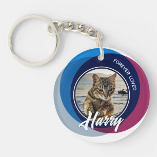 Pet Loss Beileid Memorial Keepake Farbzeichen Schlüsselanhänger