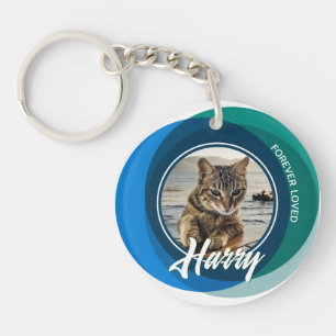 Pet Loss Beileid Memorial Keepake Farbzeichen Schlüsselanhänger