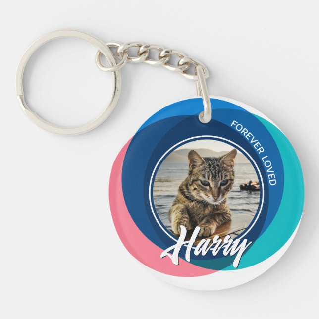 Pet Loss Beileid Memorial Keepake Symbol Schlüsselanhänger (Vorderseite)