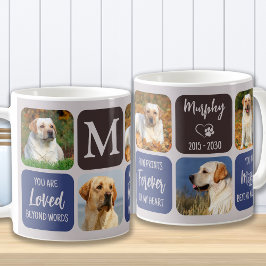 Pet Loss Dog Memorial Custom Modernes Foto Kaffeetasse