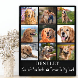 Pet Loss Geschenk Hund Memorial Custom 9 Foto Coll Fotoplatte