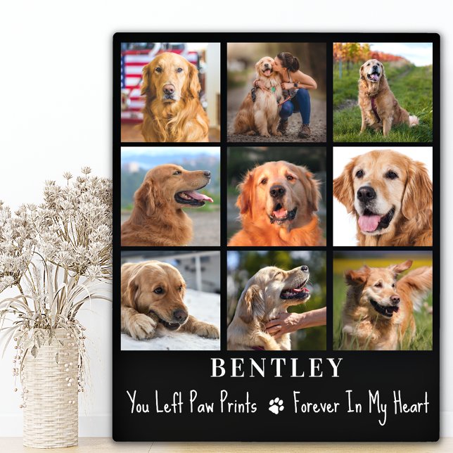 Pet Loss Geschenk Hund Memorial Custom 9 Foto Coll Fotoplatte (Von Creator hochgeladen)