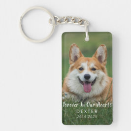 Pet Loss Gift | Personalized Dog Memorial Photo Schlüsselanhänger