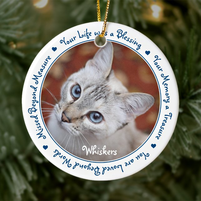 Pet Loss Keepake - Beileid-Geschenk Katze Pet Memo Keramik Ornament (Von Creator hochgeladen)