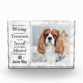Pet Loss Keepake Pet Memorial Fotoblock