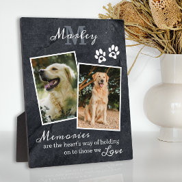 Pet Loss Memorial Geschenk Foto Plaque Fotoplatte