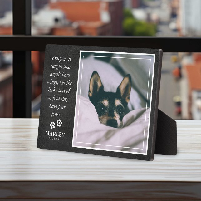 Pet Loss Memorial Sweet Tribute Quote & Foto Fotoplatte (Von Creator hochgeladen)