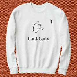 Pet Lover Ash And Black Script Customized Cat Mom Sweatshirt