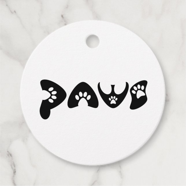 Pet-Lover-Fällung Geschenkanhänger (Vorderseite)