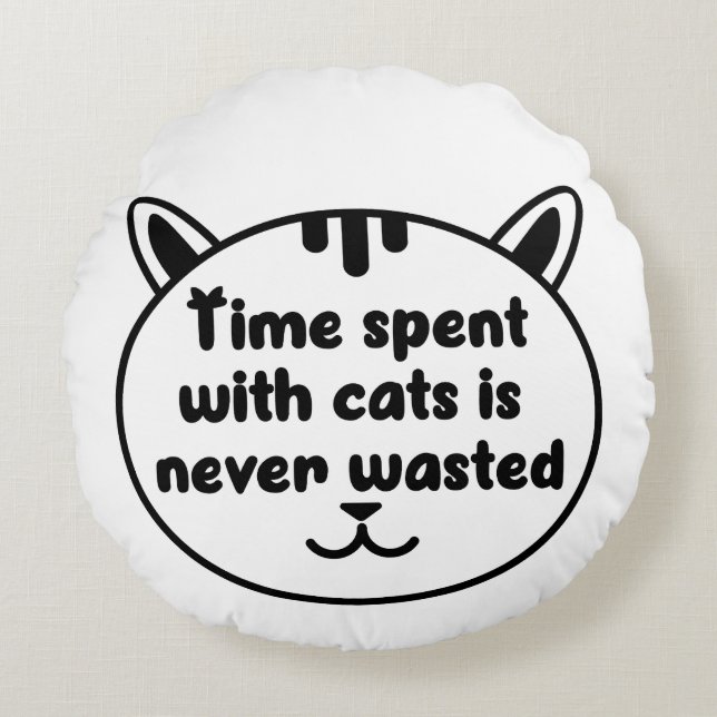 Pet-Lover-Fällung Rundes Kissen (Vorderseite)