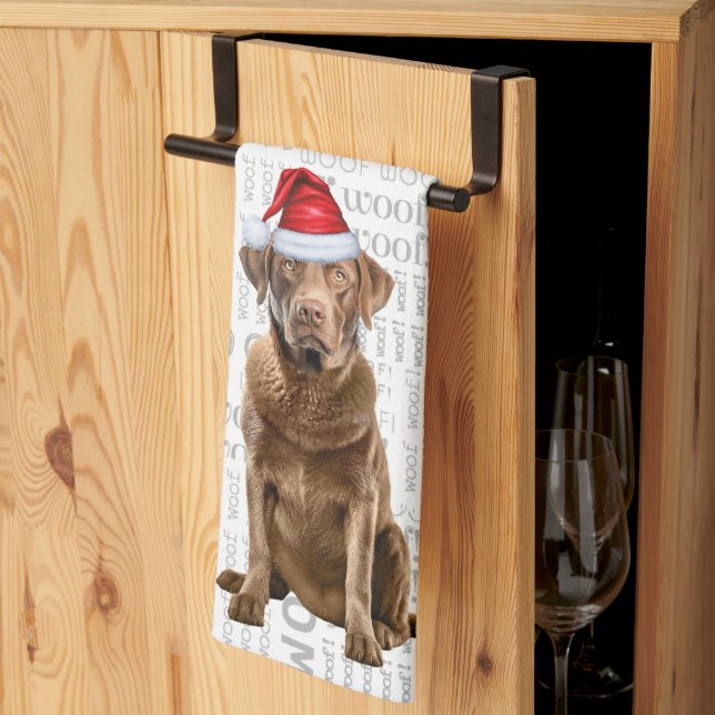 Pet Lover Holiday Chesapeake Retriever Weihnachten Geschirrtuch (Drittel gefaltet)