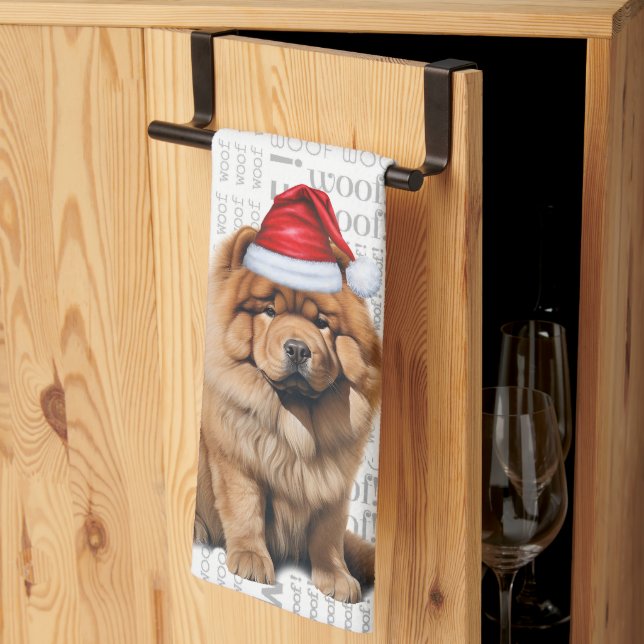 Pet Lover Holiday Chow Chow Dog Christmas Geschirrtuch (Drittel gefaltet)
