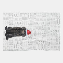 Pet Lover Holiday Neufundland Hund Weihnachten Geschirrtuch