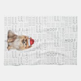 Pet Lover Holiday Pomeranian Dog Christmas Geschirrtuch