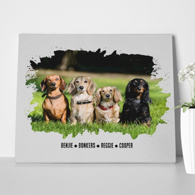 Pet Lover Mama Dog Cat Foto Name des Tieres Leinwanddruck (Von Creator hochgeladen)