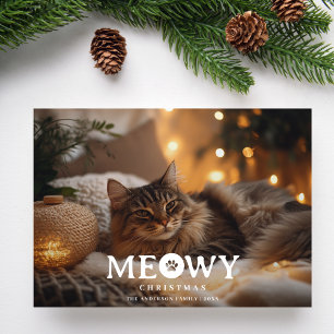 Pet Lover Meowy Christmas Cat Foto Weihnachten