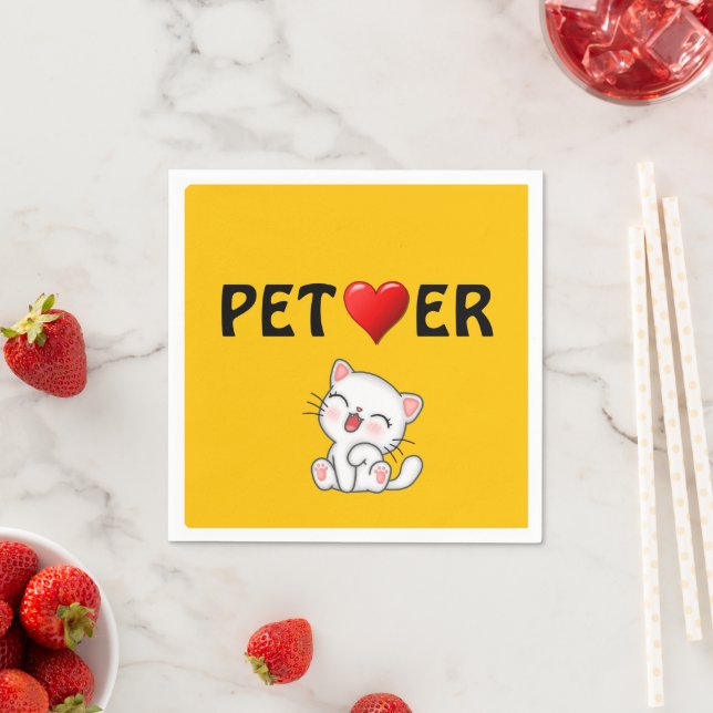 Pet Lover Paper Napkin Serviette (Beispiel)