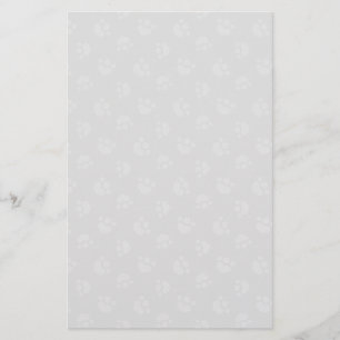 Pet Lover Paw Print Hearts Platin Briefpapier