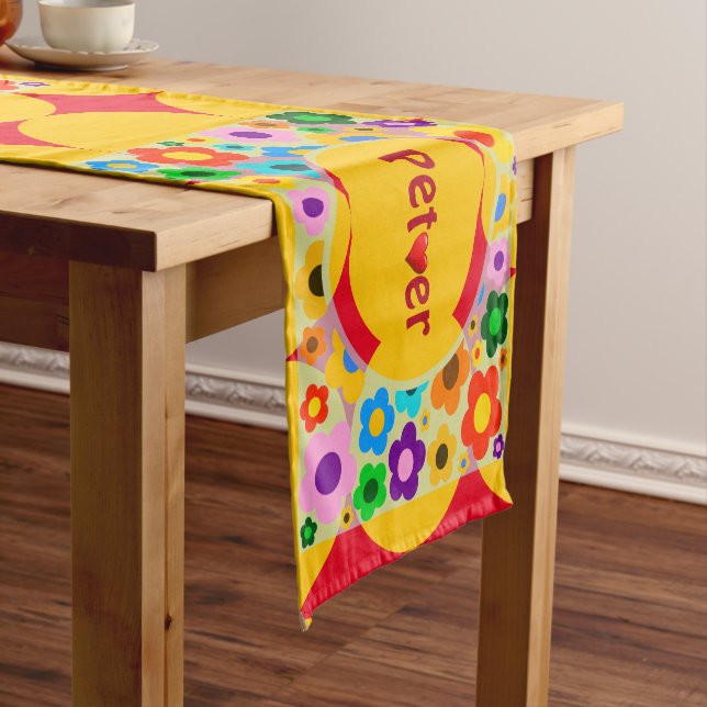Pet Lover Table Runner Kurzer Tischläufer (Beispiel)